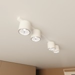 Nowoczesna i biała lampa 4 reflektorki  MONO 51311/4 