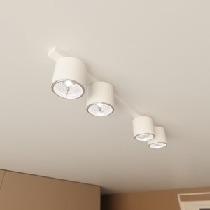 Nowoczesna i biała lampa 4 reflektorki  MONO 51311/4 