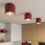 Burgundowy spot  na sufit  MONO 51697/1 