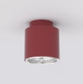 Lampa pojedynczy halogen na sufit w kolorze burgundowym.