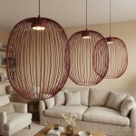 Lampa nowoczesna bordowa druciane klosze MITRO 51700/3