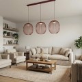 Lampa duża burgundowa - nowoczesna.