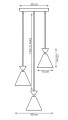 Lampa potrojna.