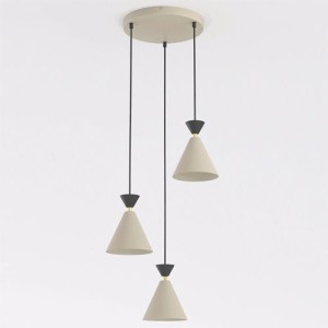Lampa potrójna  beżowo - czarna KLAWER  51741/3 PR 
