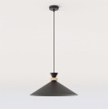 Lampa zwis pojedynczy czarny nad stół.