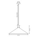 Lampa zwis pojedynczy.