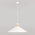 Duży stożek o średnicy 50 cm - lampa wisząca pojedyncza.