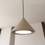 Lampa wisząca stożek led beżowy  TOLIT 51812/1