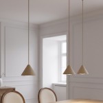 Beżowa lampa wisząca led do pokoi i kuchni  TOLIT 51812/3