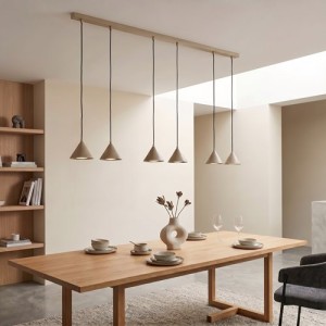  Duża lampa  ledowa do salonu - mokka  TOLIT 51812/6  