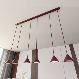 Duża lampa ledowa do salonu  bordowa   TOLIT 51813/6  