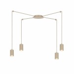 Lampa sufitowa pająk beżowa  - led   KERI 51821/4 