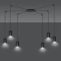 Lampa zwisająca typu pająk z 6 ledami.