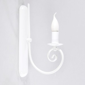 Kinkiet świecznik biały pojedynczy KLIWIA  3570