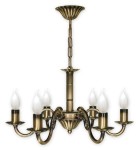 Żyrandol do gabinetu kancelarii w kolorze patyny RIMA  L01006