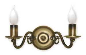 Kinkiet podwójny rodzina patynowych lamp  ARES  L381