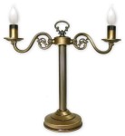 Lampa gabinetowa retro w kolorze patyny  ARES L388