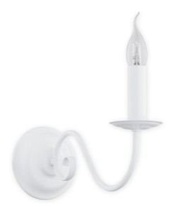 Kinkiet biały w stylu shabby chic  ASTRA  L02890 B