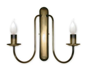 Patynowany klasyczny kinkiet świecznikowy  CANDEL  L191