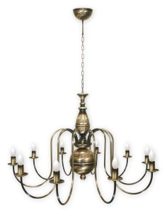 Lampa świecznikowa do dużych salonów  CANDEL MAX  L19-10 midi