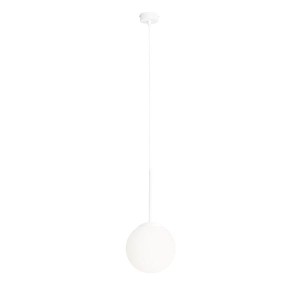 Lampa biała szklana kula średnica 20 cm SOLO 1087/XS/A