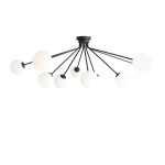 Żyrandol nowoczesny z 10 szklanymi kulami HIRA 1082/PL/M1/A