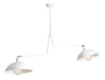 Lampa designerska biała szeroka Reno 1036/H/A