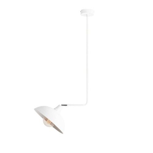 Lampa pojedyncza z regulowanym kątem klosza.