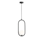 Designerska lampa wisząca z kulą RIWE 1086/G1/A