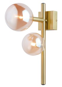 Kinkiet Nertan nowoczesny złoty z kulkami R21900