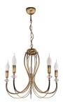 Patynowany żyrandol Melodi  świecznikowy  R21611