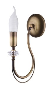 Patynowany kinkiet  Melodi świecznikowy  R21613