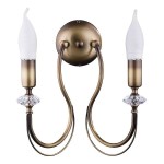 Patynowany kinkiet  Melodi  świecznikowy  R21614