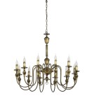 Żyrandol patynowy Symfoni do klasycznych salonów R28712/2P