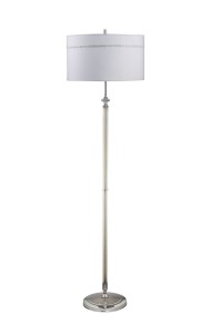 Lampa podłogowa srebrna Juli  w stylu glamour  R21530