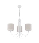 Żyrandol biały Kaskar z abażurkami R21479