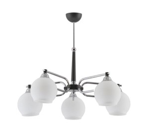 Żyrandol z kulami Aksel  srebrno grafitowy R21402