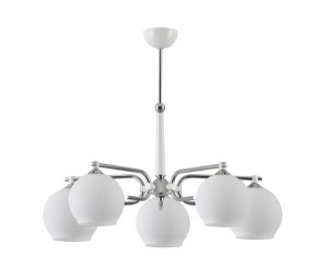 Żyrandol z kulami Aksel srebrno biały R21399