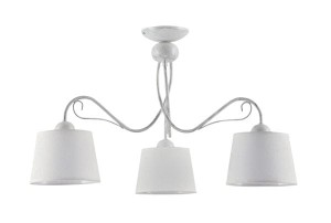 Lampa sufitowa Kamel biało srebrna R21349