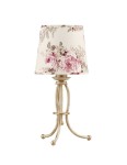 Lampka stołowa do sypialni Sari w kwiaty  R21286