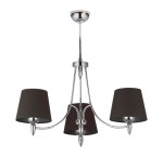 Żyrandol glamour Galaksy z czarnymi abażurami R21254