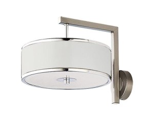 Nowoczesny kinkiet Jazi  biało niklowany R21224