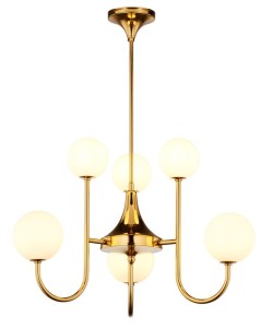 Żyrandol  złoty Silin z kulami R21941