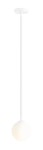 Długa biała lampa z kulą PONI  1080/PL/G/L/A