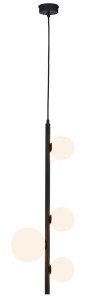 Lampa czarna wiszące kulki Aida R21926