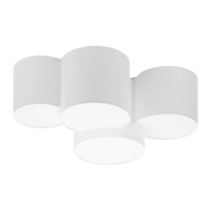 Lampa sufitowa biała z czterema abażurami  NOMA 33442