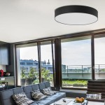 Plafon w kolorze czarnym  DRAWA 31587