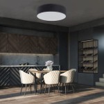 Plafon w kolorze czarnym  DRAWA 31088