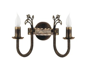 Kinkiet podwójny świecznikowy do salonu Korn R2320