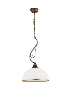 Lampa zwis  patyna z kloszem  Ksara R21174